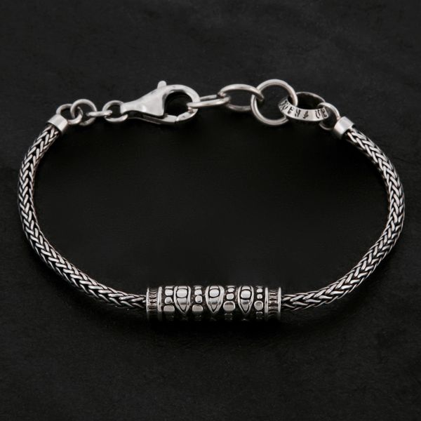 01. Geo-001 - Sterling Silver Bracelet