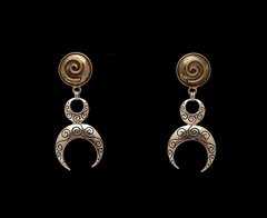 26B. Goddess - Sterling Silver & 24K Gold Plated Post Earrings