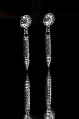 01. Geo 001 - Sterling Silver Post Earrings